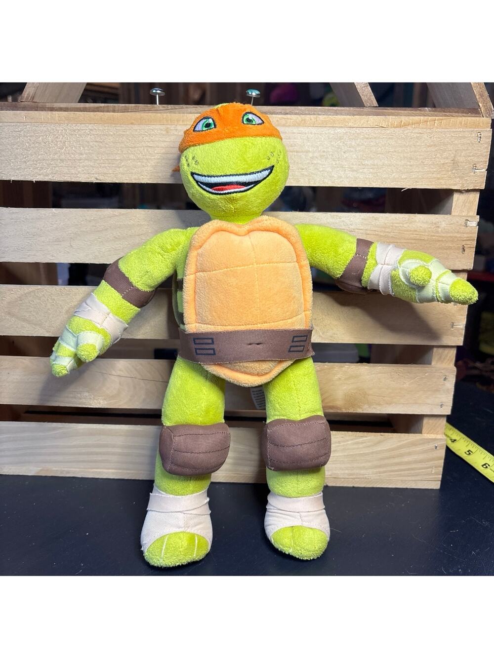 TMNT Teenage Mutant Ninja Turtles Michelangelo Plush Doll 12” stuffy